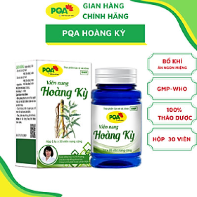 Viên nang Hoàng Kỳ PQA Hỗ trợ tăng cường tiêu hóa, tăng cường sức khỏe, giảm mệt mỏi