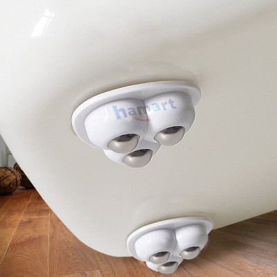 COMBO 4 Bánh Xe Mini Bi Thép Gắn Tủ Kệ Nội Thất Dán Đáy Thùng Rác Hộp Để Đồ Keo Siêu Dính Di Chuyển Đồ Đạc