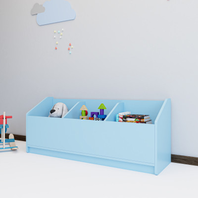 [Happy Home Furniture] KID, Thùng lưu trữ 3 ngăn cho trẻ em, 120cm x 36cm x 50cm ( DxRxC), TLT_005