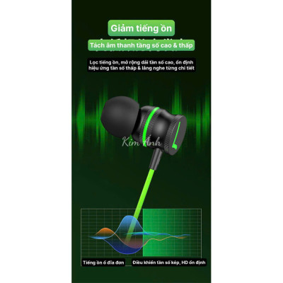 Tai nghe Game Lip-Top Q20 chân Type C, check QR tra nguồn gốc, có Micro và nút chỉnh âm lượng, Hàng chính hãng BH 1 năm