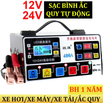 Bjộ Sạjc ẮcQuy Thông Minh 400A: Khử Sulfat, Phục Hồi & Bảo Dưỡng Ắc Quy