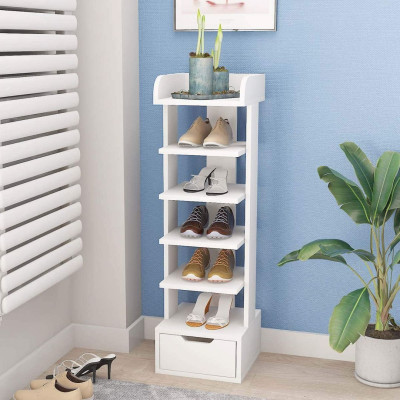 Kệ giầy nhỏ gọn bằng gỗ thiết kế đẹp mắt SMLIFE Rainsford