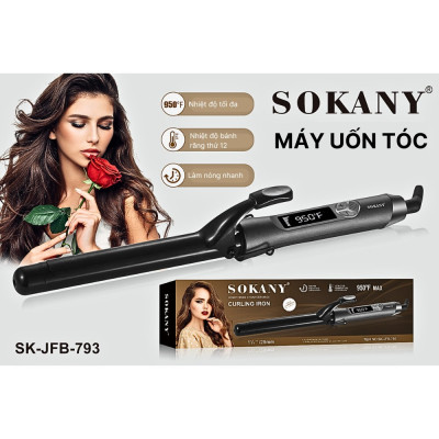 Máy uốn tóc xoăn lọn cao cấp SOKANY SK-JFB-793, uốn xoăn, uốn cụp, tạo kiểu tóc gợn sóng bồng bềnh - HÀNG CHÍNH HÃNG