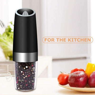 Máy Xay Hạt Tiêu Và Muối Tự Động Chạy Pin Cầm Tay- Cối Xay Hạt Gia Vị Đèn LED Lõi Bằng Sứ Dụng Cụ Nhà Bếp