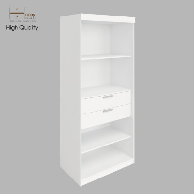 [Happy Home Furniture] CATY, kệ sách 6 tầng - 2 ngăn kéo,  90cm x 55cm x 207cm (DxRxC), KSA_005