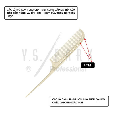 Lược chải hóa chất Nhật Bản YS PARK đuôi nhọn cao cấp YS-105 hàng chính hãng