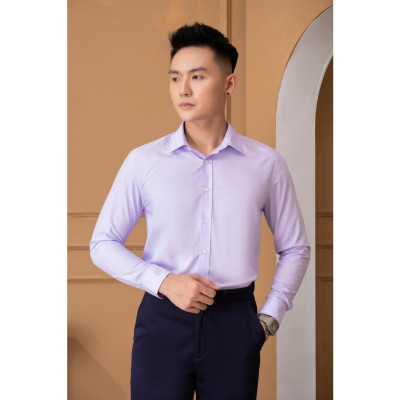 Áo sơ mi nam dài tay ALIGRO chất liệu sợi modal công nghệ dệt chống nhăn, mềm mại, mướt và mát da ALGS224