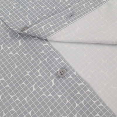 Áo sơ mi nam ngắn tay Khatoco A1MN468T2-CNIN669-2612-N