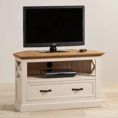 Tủ TV Góc Seychelles Gỗ Sồi Ibie LVCSEYO - Trắng (100 x 50 cm)