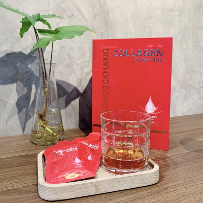 Nước uống đẹp da Collagen Dipeptide 30 túi Sắc Ngọc Khang hấp thụ nhanh và vượt trội giúp trẻ hóa làn da - săn chắc và sáng mịn