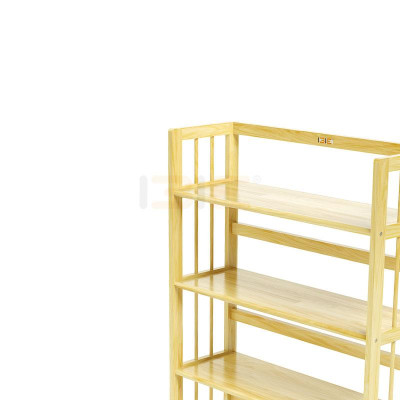 Kệ Sách 5 Tầng Gỗ Cao Su IBIE HB590RN (90cm) - Màu Tự Nhiên