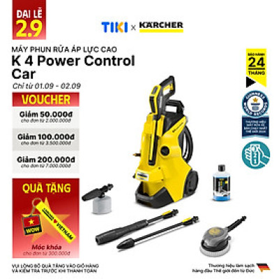 Máy phun rửa áp lực cao Karcher K 4 Power Control Car động cơ từ