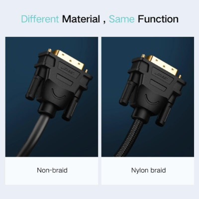 Ugreen UG50349HD133TK 3M màu Đen Cáp chuyển đổi HDMI sang DVI 24 + 1 thuần đồng - HÀNG CHÍNH HÃNG