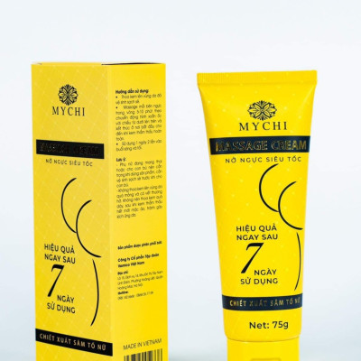 Kẹo mầm sâm tố nữ Xmax Mychi và kem nở ngực Mychi Massage cream