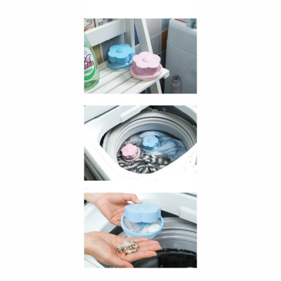 Combo 5 phao lọc rác cặn bẩn máy giặt gom rác lồng giặt giúp sạch hơn tăng tuổi thọ máy - 5 phao lưới hồng 