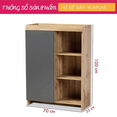 Tủ giày gỗ công nghiệp thiết kế đẹp hiện đại SMLIFE Ruapuke