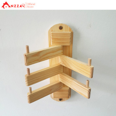 Móc gỗ gắn tường, kệ treo đồ trang trí Anzzar, decor phòng ngủ,móc treo quần áo, phụ kiện, giá gỗ treo quần áo-03