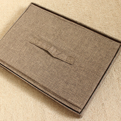 Hộp vải đựng đồ đa năng Bắc Âu có nắp rời và khoen inox sang trọng kích thước 45x23x33cm vải Oxford 600D chính hãng D Danido