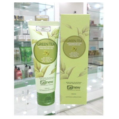 Kem tẩy da chết trắng da hỗ trợ trị mụn chiết xuất trà xanh BENEW PELLING GEL hàn quốc (120ml)