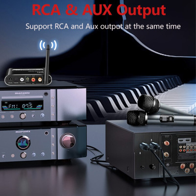 ROGTZ - Bộ Chuyển Đổi Âm Thanh DAC HIFI Bluetooth 5.1 T02 Chip giải mã DAC ES9038Q2M Hỗ trợ âm thanh 5.1/7.1 kênh Cổng Kết Nối Optical USB Coaxial Hỗ Trợ Đa Định Dạng MP3 APE FLAC WAV WMA - Hàng Chính Hãng