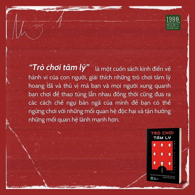 Trò Chơi Tâm Lý Eric Berne M. D. - Thu Nga dịch - (bìa mềm)