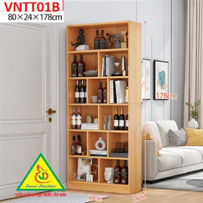 TỦ KỆ TRANG TRÍ KIÊM VÁCH NGĂN VNTT01.2 - Nội thất lắp ráp Viendong Adv