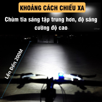 Đèn LED Siêu Sáng Đi Xe Đạp OFFICE CHILL Đèn Xe Đạp Thể Thao Nhiều Chế Độ Sáng Chống Nước Đi Mưa Thoải Mái Đầu Sạc USB