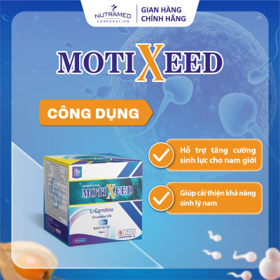 Gói uống Motixeed hỗ trợ tăng cường sinh lực và cải thiện khả năng sinh lý nam (30 gói) - Nutramed