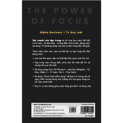 Sách Sức Mạnh Của Tập Trung (Tái Bản Mới Nhất) - Alphabooks - BẢN QUYỀN