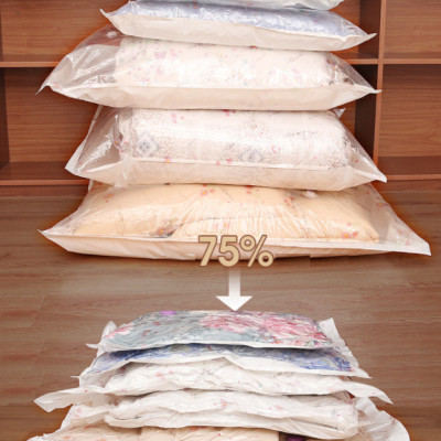 [LOẠI XỊN - CÓ TẶNG BƠM TAY] Bộ 8 Túi Hút Chân Không Đựng Quần Áo, Chăn Màn CỠ ĐẠI Cao Cấp - Hàng chính hãng