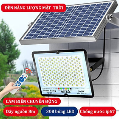 Đèn năng lượng mặt trời MAXTECH bóng to 150w, 200w, 250w, 300w - Đèn LED, IP chống nước, bụi - D1370