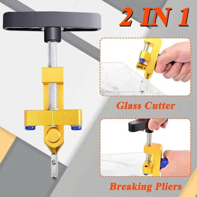 Bộ Dao Cắt Kính Đa Năng 2in1 - Dụng Cụ Cắt Kính Gạch Men Hiệu Quả, Tặng Kèm 2 Lưỡi Cắt Chất Lượng Cao