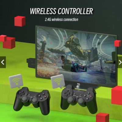 Bộ Máy Retro Gamestick M8 64G 2 tay cầm kết nối HDMI cho màn hình Tivi máy tính máy chiếu hàng nhập khẩu