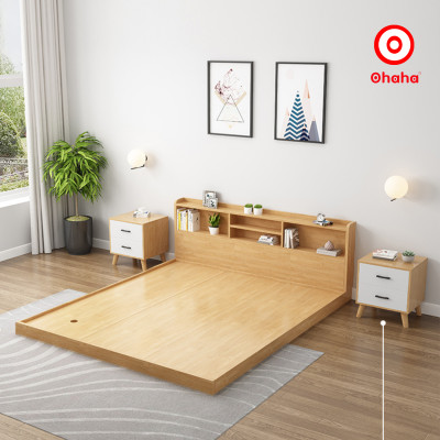 [Kèm Ảnh Thực Tế - Miễn phí vận chuyển & Lắp đặt] Giường ngủ bệt thông minh kiểu Nhật cao cấp Ohaha - GB010