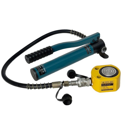Bộ kích lùn thủy lực 20 tấn hành trình 12mm FPY-201 và bơm tayCP-180