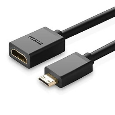 Ugreen UG2013720137TK Màu Đen Đầu chuyển đổi Mini HDMI sang HDMI âm - HÀNG CHÍNH HÃNG