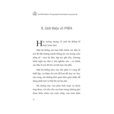 The PARA Method - Phương Pháp Tổ Chức Thông Tin Trong Công Việc