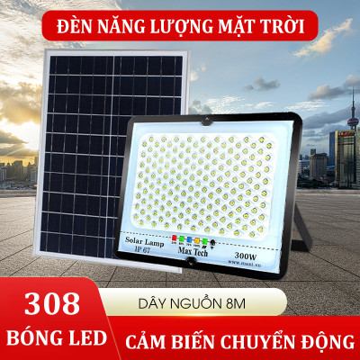 Đèn năng lượng mặt trời MAXTECH bóng to 150w, 200w, 250w, 300w - Công suất lớn, Siêu bền- D1370