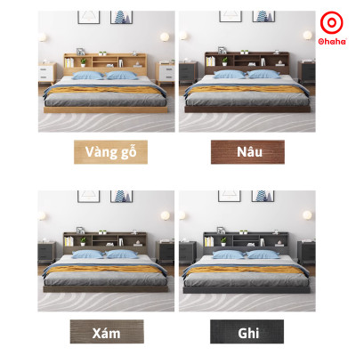 [Kèm Ảnh Thực Tế - Miễn phí vận chuyển & Lắp đặt] Giường ngủ bệt thông minh kiểu Nhật cao cấp Ohaha - GB010