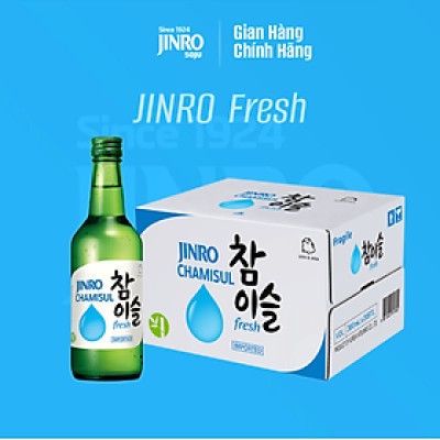 [CHÍNH HÃNG] Soju Hàn Quốc JINRO FRESH 360ml - Thùng 20 chai