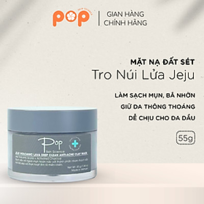 Mặt Nạ Đất Sét Tro Núi Lửa JeJu Ngừa Mụn Sạch Sâu POP