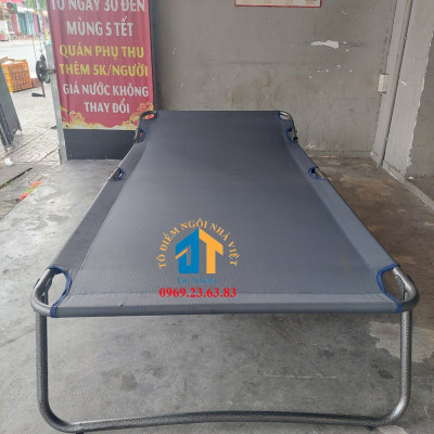 Giường xếp vải nhập rộng 0.9m dài 1m9