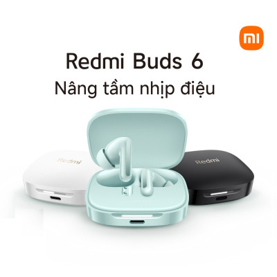 Tai Nghe Bluetooth Xiaomi Redmi Buds 6 - Hàng Chính Hãng, Bảo Hành 6 Tháng