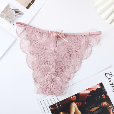 Quần Lót Ren Sexy Vicci QV.40 Chun Hông Đính Nơ Gợi Cảm, Tạo Đường Cong Quyến Rũ Freesize 