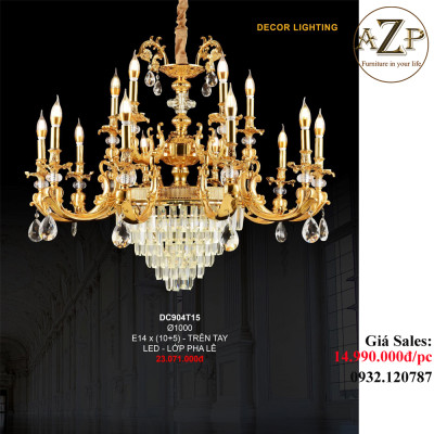 ĐÈN THẢ TRẦN (TAY) / ĐÈN TRANG TRÍ AZP-TT904 phong cách Tân Cổ Điển, hàng nhập khẩu AZP
