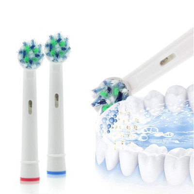 Cho máy Oral B Braun Cross Action EB50A, Bộ 4 đầu bàn chải đánh răng điện đánh tan mảng bám Minh House