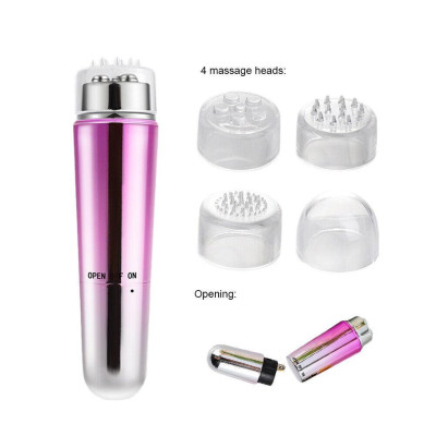 Máy Massage Mặt 4in1 Làm Đẹp Hấp Thụ Và Làm Săn Chắc Da Giảm Nếp Nhăn Mới 2024 (Có Pin Sẵn)