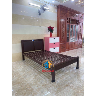 Giường sắt giả gỗ 1m, 1m2, 1m4,1m6,1m8 x 2m hàng cao cấp CỨNG CÁP - ĐẠI THÀNH
