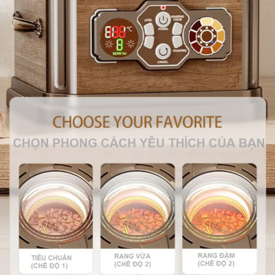 Máy rang hạt cà phê không khói tự động chuyên nghiệp. Thương hiệu Đài Loan cao cấp Wing Kwong WCR-150. HÀNG CHÍNH HÃNG