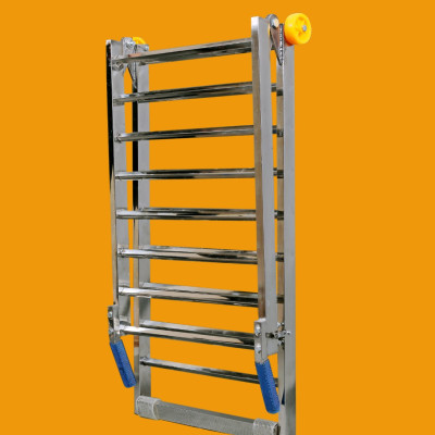 CẦU ĐI XE MÁY INOX  . kt 160 x 45 cm